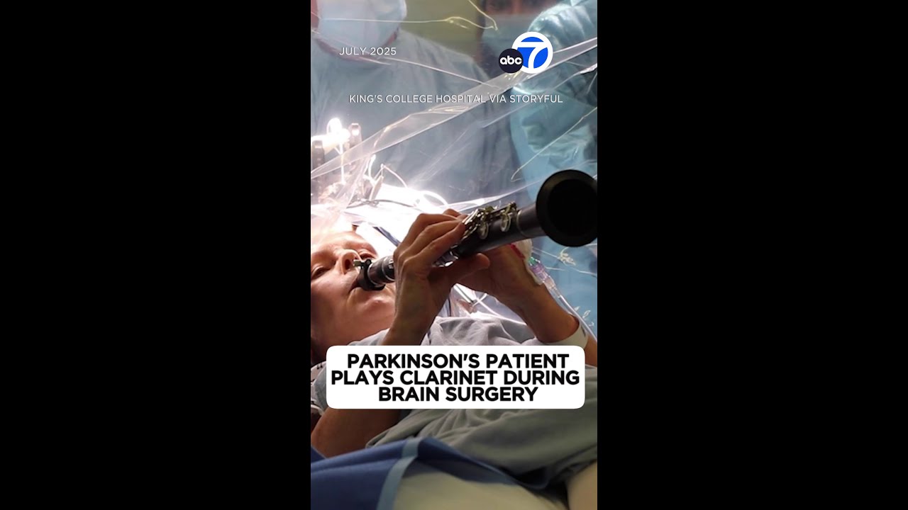 Parkinson&rsquo;s patient plays clarinet during brain surgery