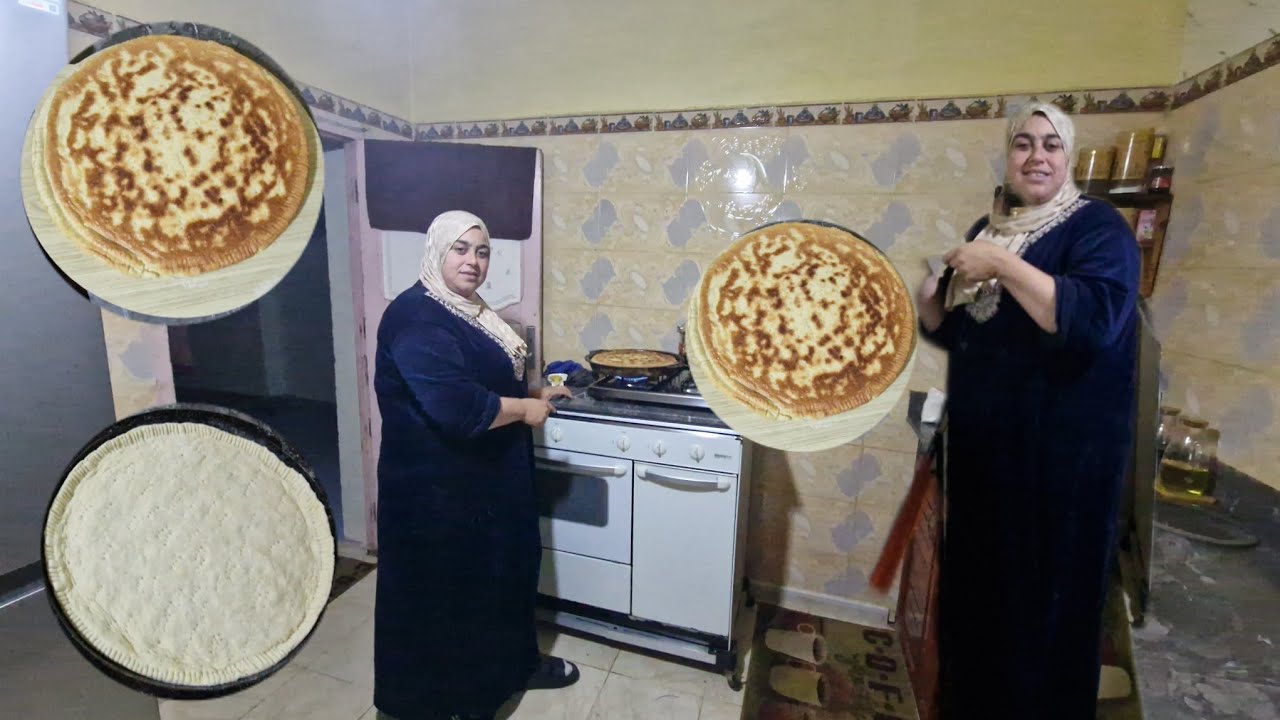 شاركت معاكم طريقتي في تحضير الخبز المعمر فالدار وصفة بسيطة ولذيذة خطوة بخطوة وكيجي بنين 😋🥖