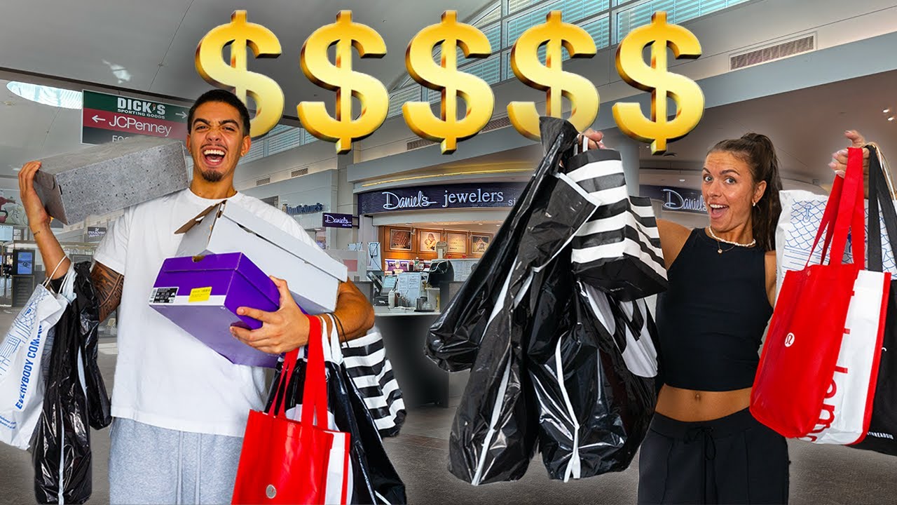 NO BUDGET SHOPPING VLOG COUPLES EDITION!! *we went crazy*