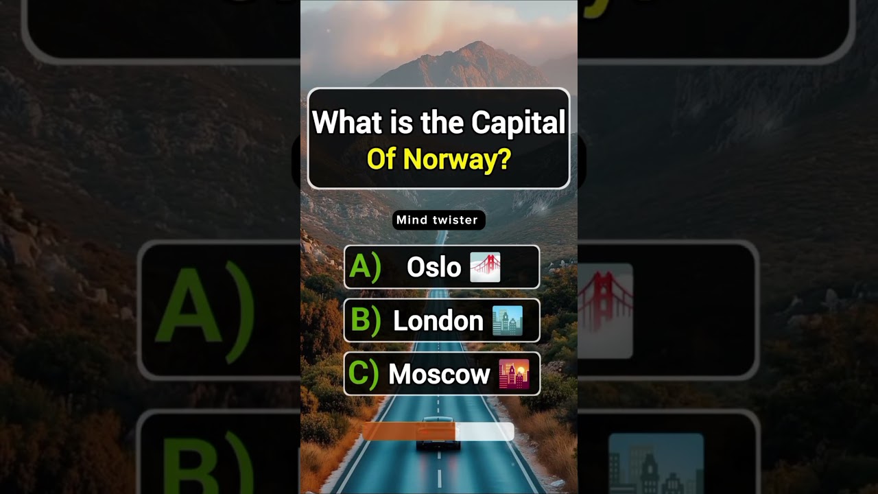 What is the capital of Norway? #triviatricks #facts #riddlejourney #quizchallenge #brainteaser #quiz