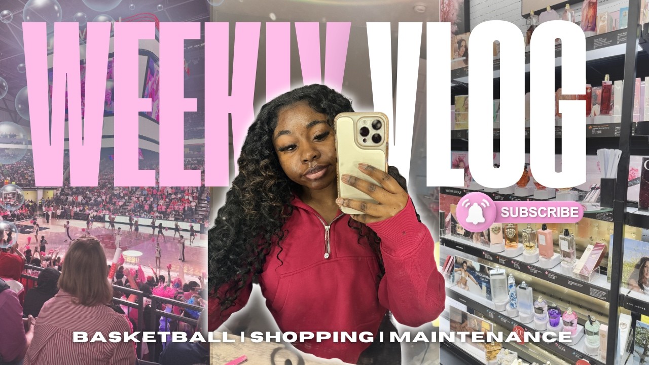 WEEKLY VLOG🎀 || quickweave, shopping, nails, basketball, +more