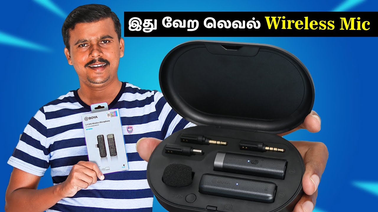 இது வேற லெவல் Wireless Mic | Best Wireless Mic for Youtube, Vlogging, Android & Iphone | Boya BYWM3U