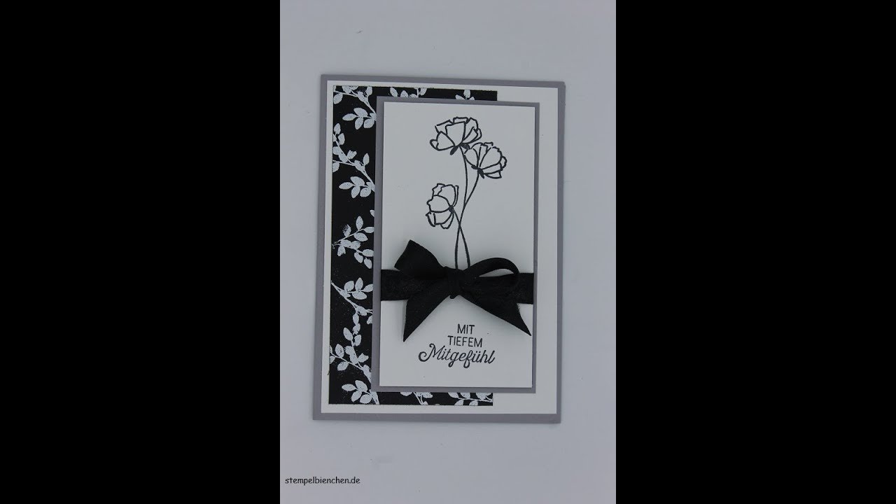 Tutorial: Trauerkarte die 2 mit Produkten von Stampin´Up