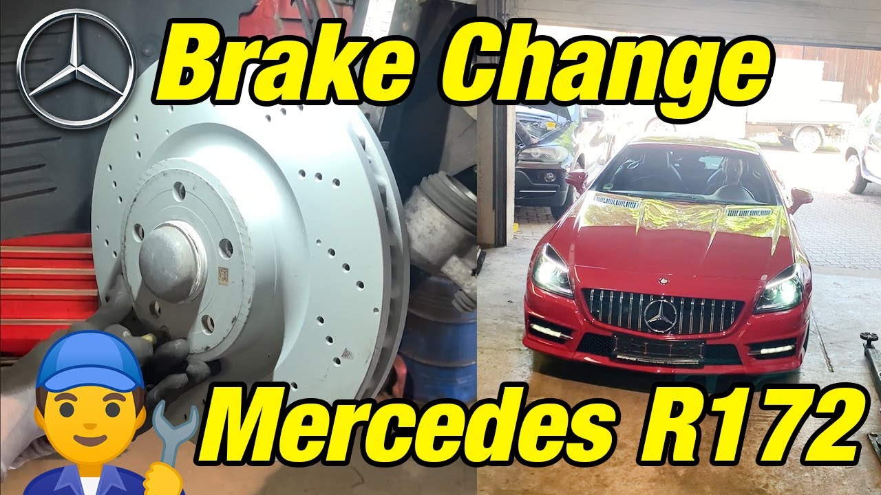 How to change the brakes on a Mercedes R172 SLK 350