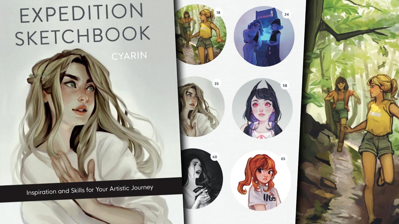 Expedition Sketchbook preview Cyarin MY FAVOURITE ART BOOK inspiration for your artistic journey