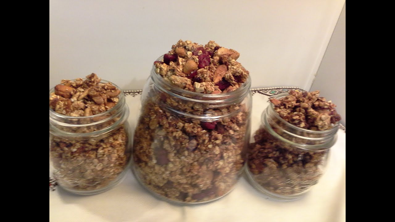 طريقة تحضير الميسلي الصحي في المنزل Healty muesli fait maison