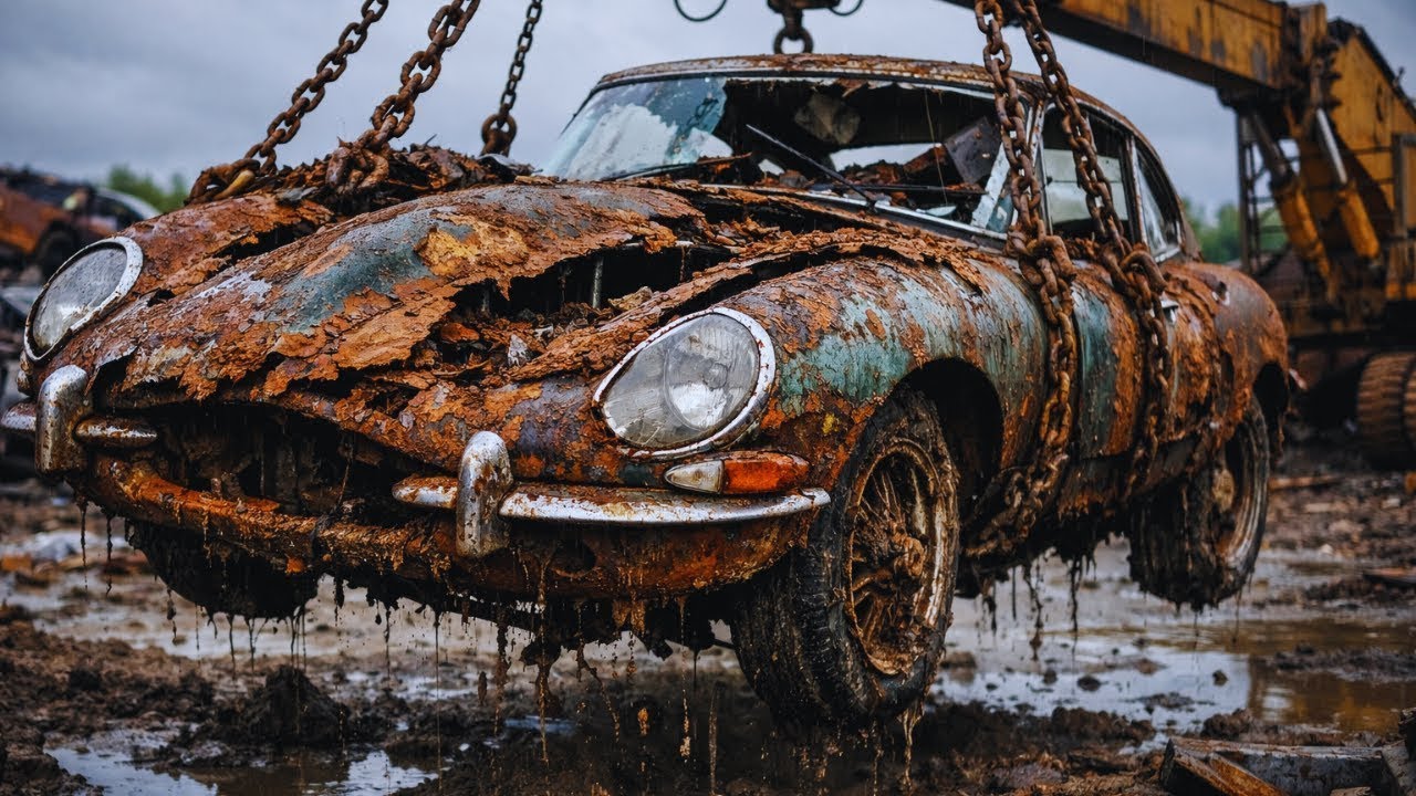 ASMR Jaguar E-Type Restoration (1961) | Abandoned to Factory New