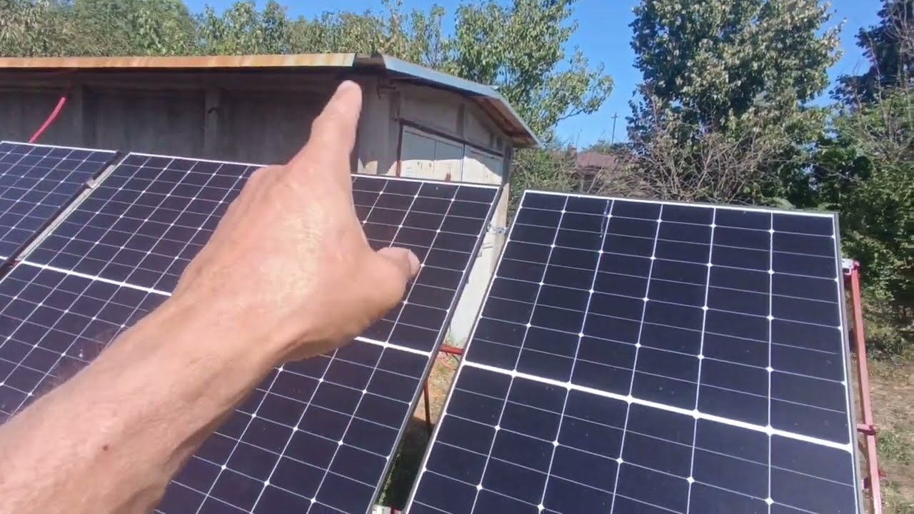Am montat al doilea rând de panouri fotovoltaice dar am făcut și câteva prosti.