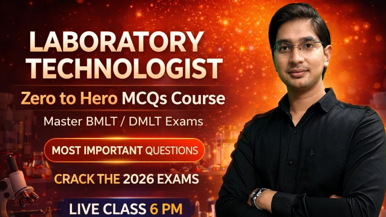 LIVE MCQs Class #34 for #labtechnician  #mpgroup5  #aiimsgorakhpur  #bsf  #bmlt   #dmlt   #bfuhs