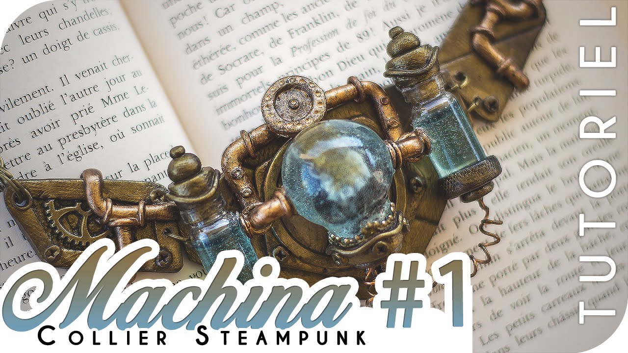{ TUTORIEL } - MACHINA #1 - Collier Steampunk
