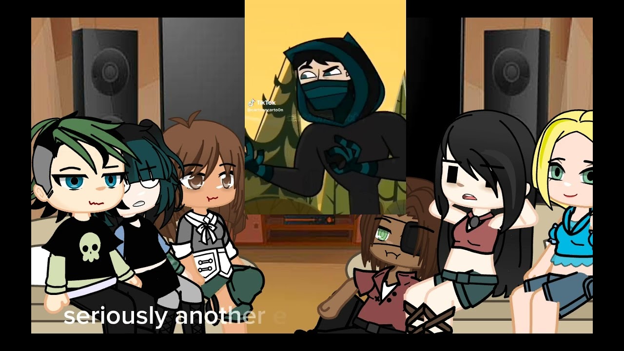 total drama react to disventure camp // total drama reaction part 2 // voice reveal😭//short!!!