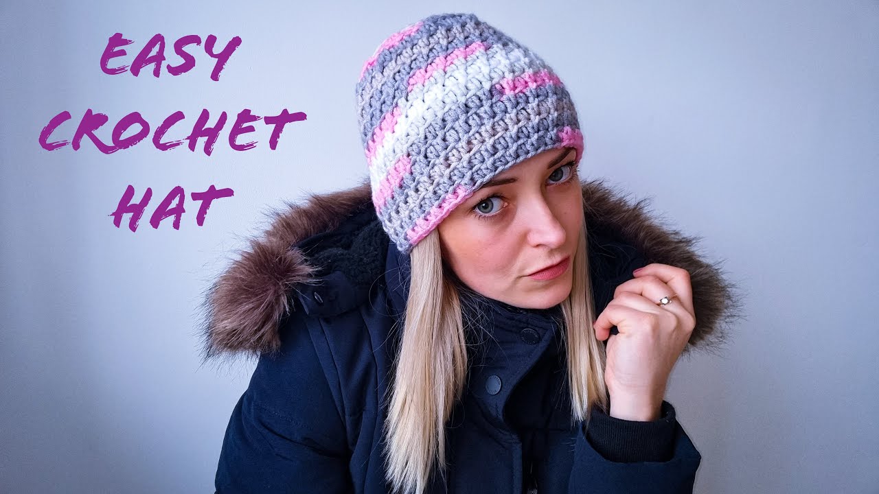 Как быстро и легко связать шапку крючком для начинающих #crochetbeanie