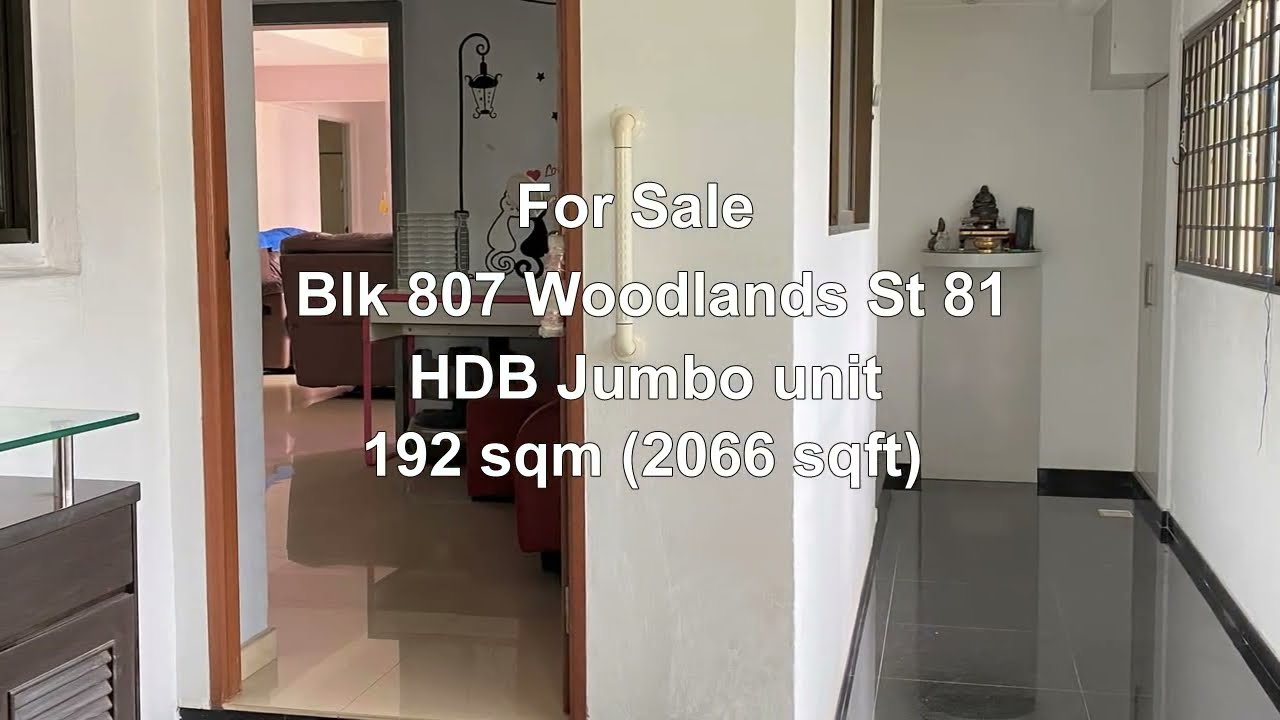 For Sale | Blk 807 Woodlands St 81, near Woodlands MRT! Not Facing Main Rd! Corner! No extension!