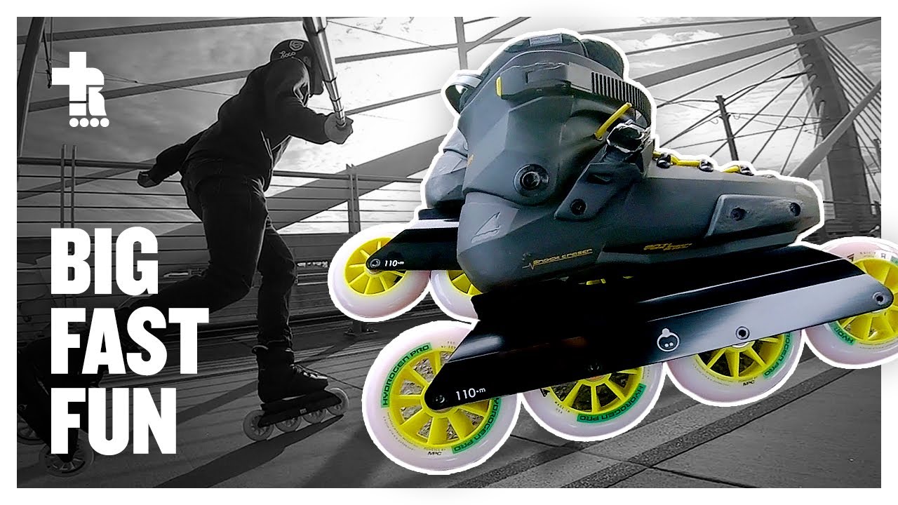 First Look at the NN Skates Sumo Frames + Rollerblade Hydrogen Pro Wheels | Big Wheel Inline Skating
