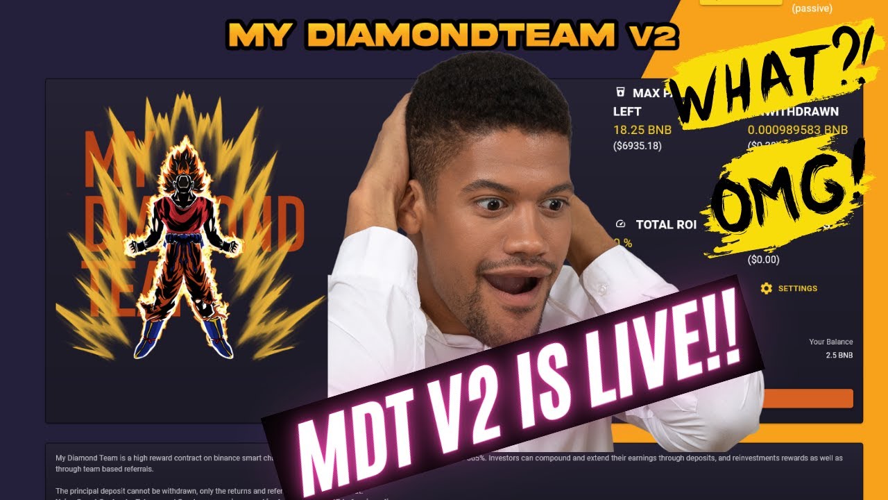 My Diamond Team V2 Passive crypto income strategy 2022