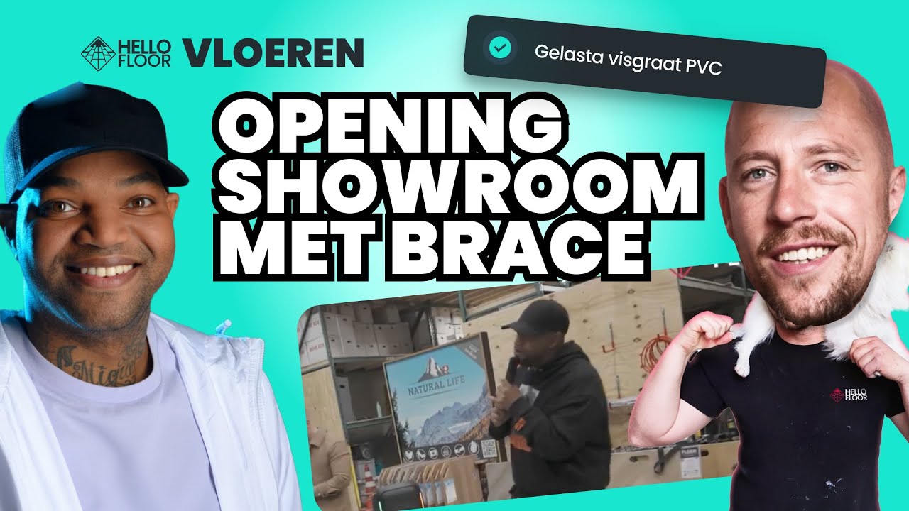 Eerste VLOG van Nick (Hello Floor) | Gelasta visgraat PVC, showroom opening & Brace