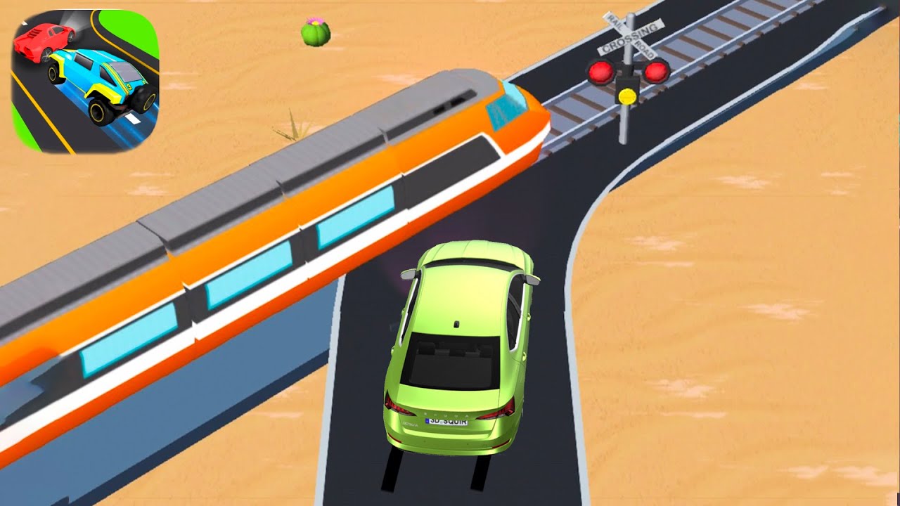 Jam Highway -Comeback Home (Android-iOS) Part #16 High Way Sedan Car Driving Train Crashes