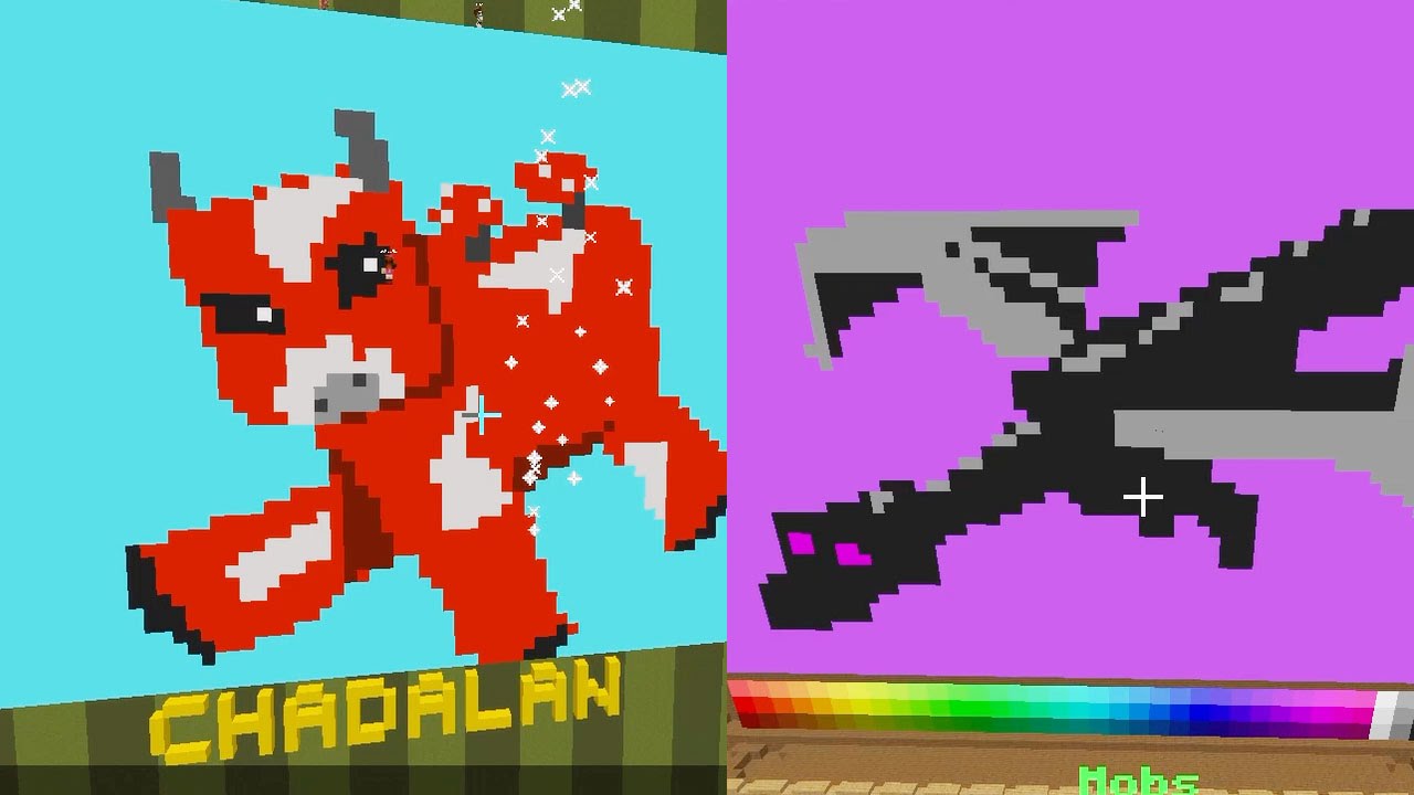Minecraft / Minecraft themed  Pixel Painters / Dollastic Plays
