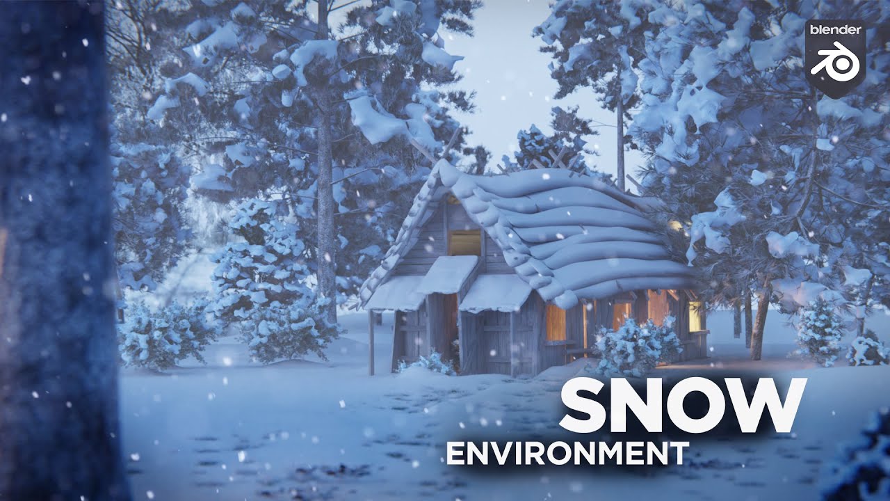 Making a Snow Environment in Blender