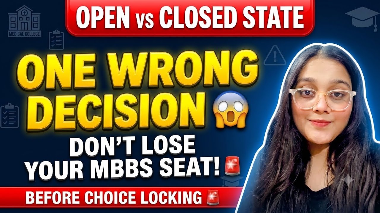 Open State vs Closed State in NEET 2026 Counselling | Don&rsquo;t Lose Your MBBS Seat! 🚨#neet2026 #mbbs 