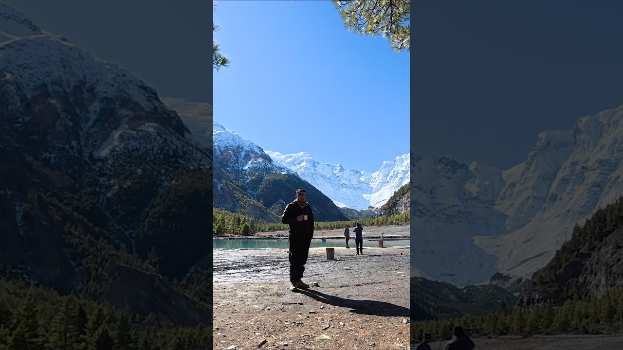 Blue is the color of this lake 