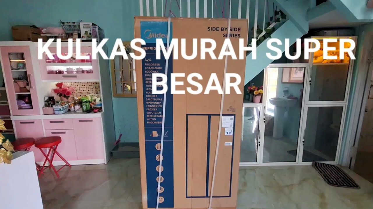 KULKAS SUPER JUMBO MIDEA SIDE BY SIDE MURAH