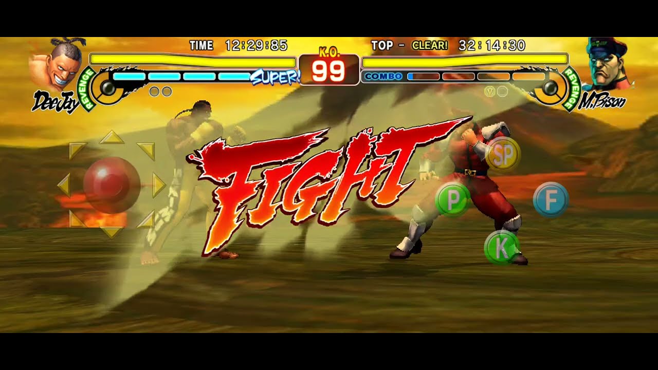 SF4, Street Fighter IV CE gameplay on mobile (Dee Jay 迪傑 ; difficulty : grueling ; Ext. STG : Akuma)