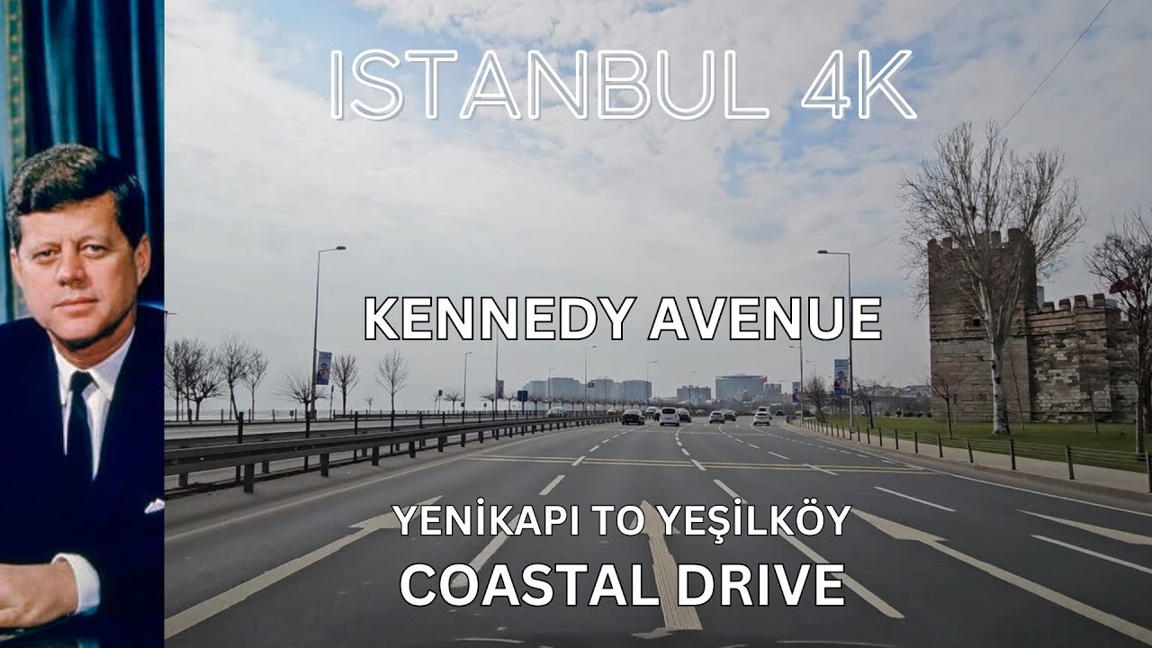 Istanbul 4K Drive | Yenikapı to Yeşilköy | Kennedy Avenue Coastal Drive | February 2025