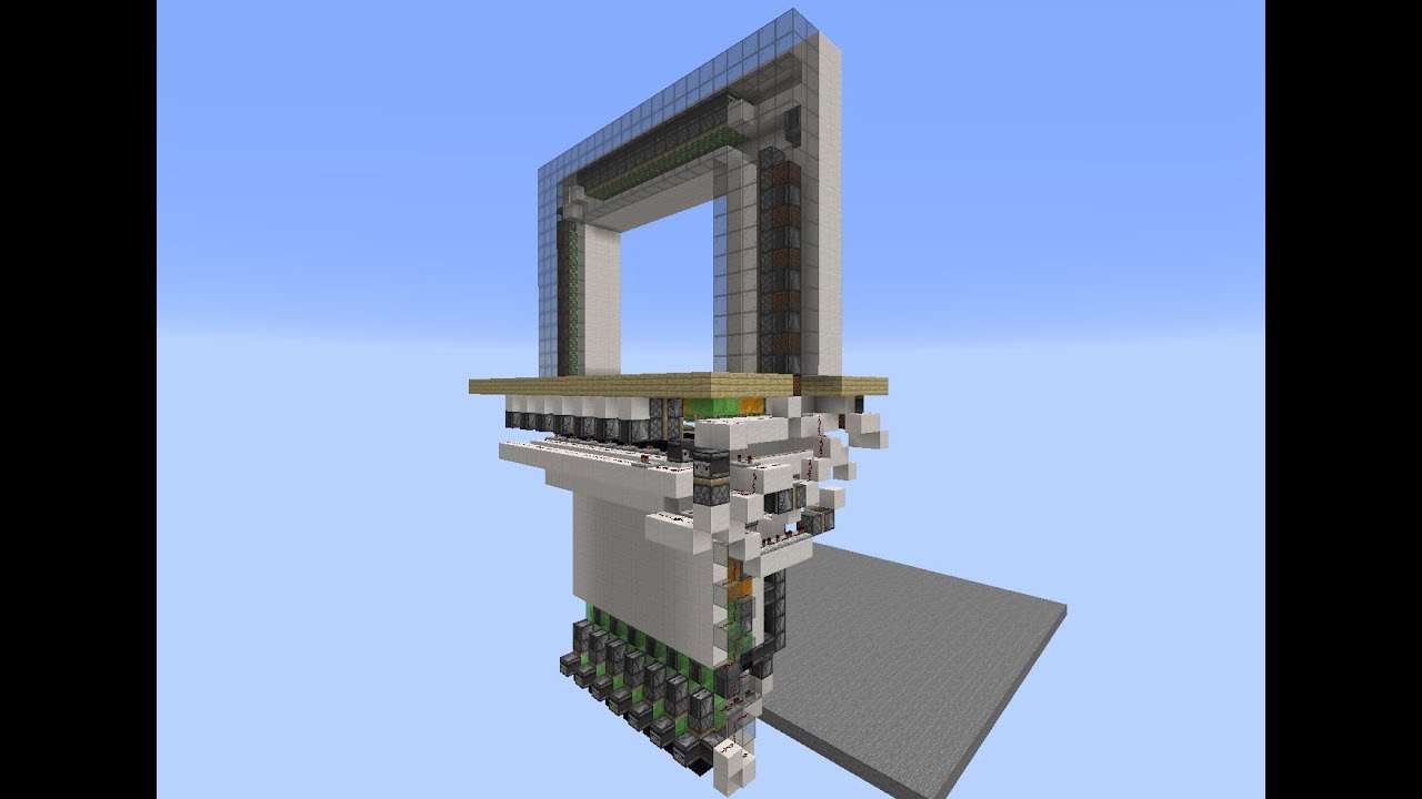Flush (Both Sides) Seamless Expandable (Height/Width) Piston Door [4 Wide/Compact]