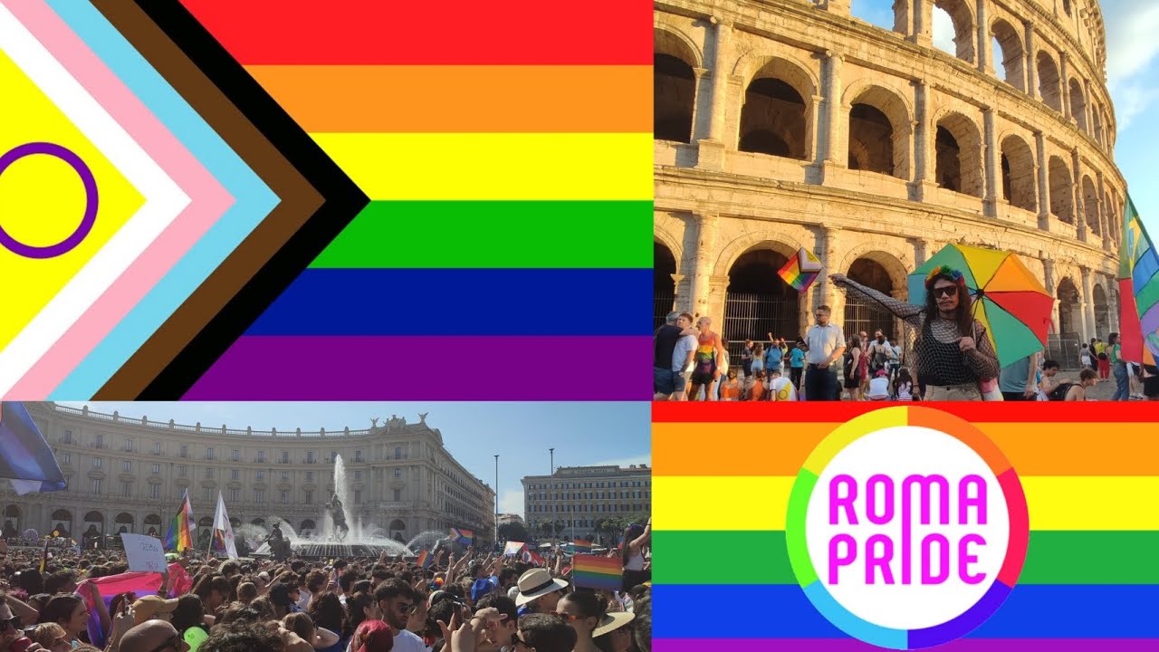 ROMA PRIDE 2023 | Parada LGBT Italia | Corteo arcobaleno Piazza della Repubblica fino Fori Imperiali
