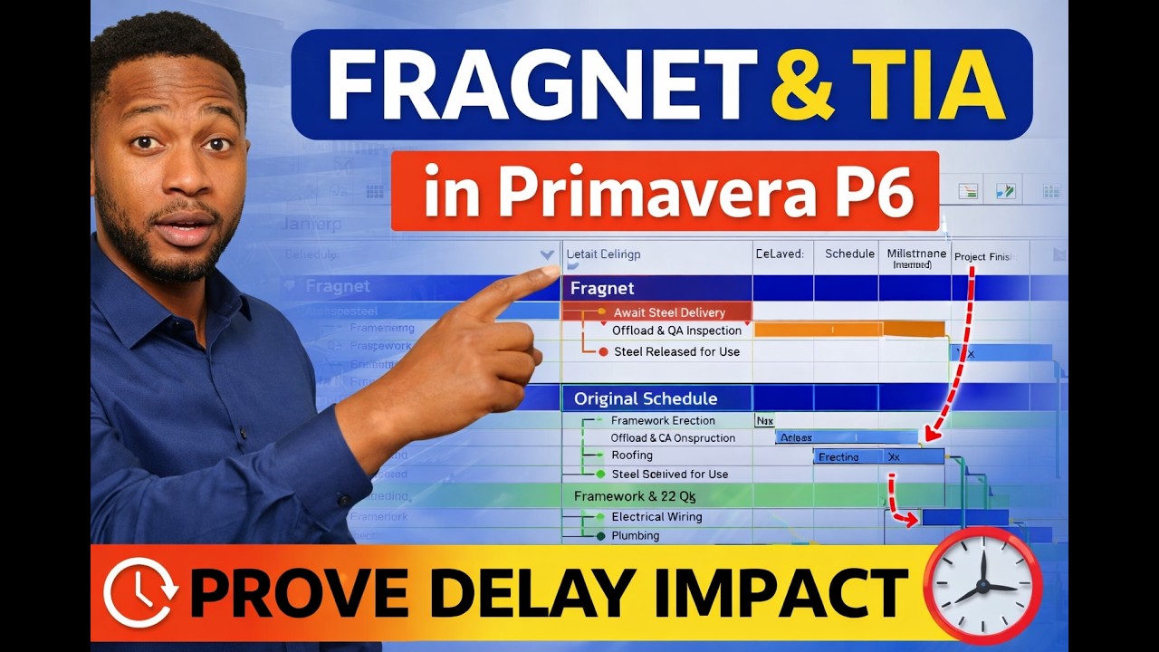 Анализ фрагментации и влияния времени (TIA) в Primavera P6 | Пошаговый анализ задержек