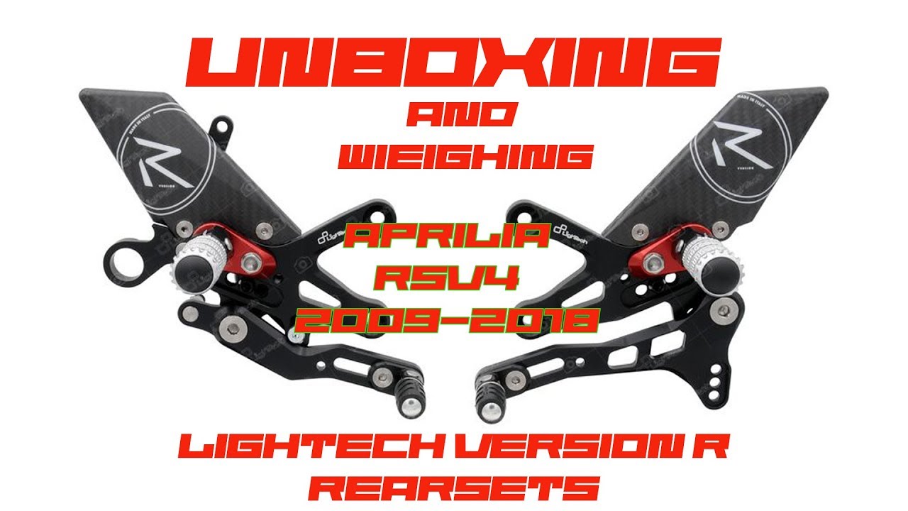 Unboxing LighTech Version R Rearsets - Aprilia RSV4 2009 - 2018