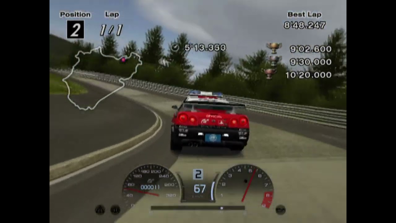 GRAN TURISMO 4 IA-15  Nürburgring Replay Driver's-eye View