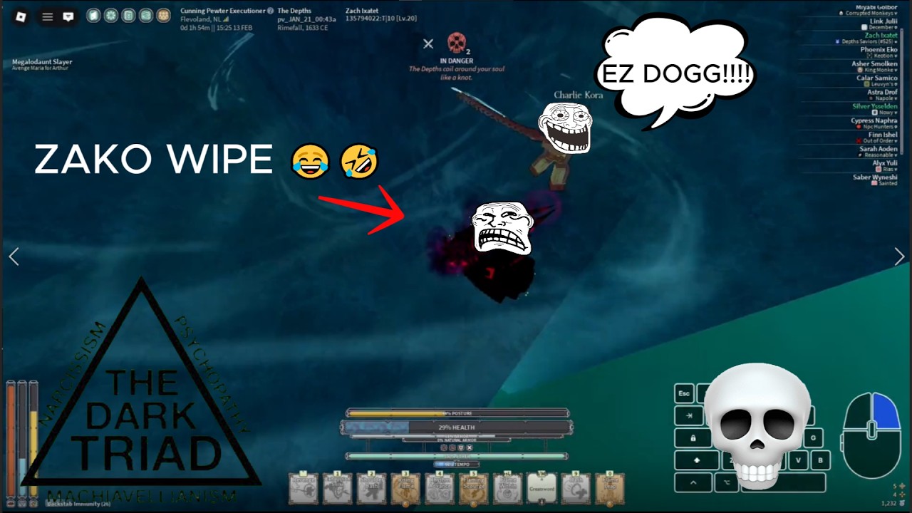 Terrorizing the EU Depths… (WIPED ZAKO) | Deepwoken