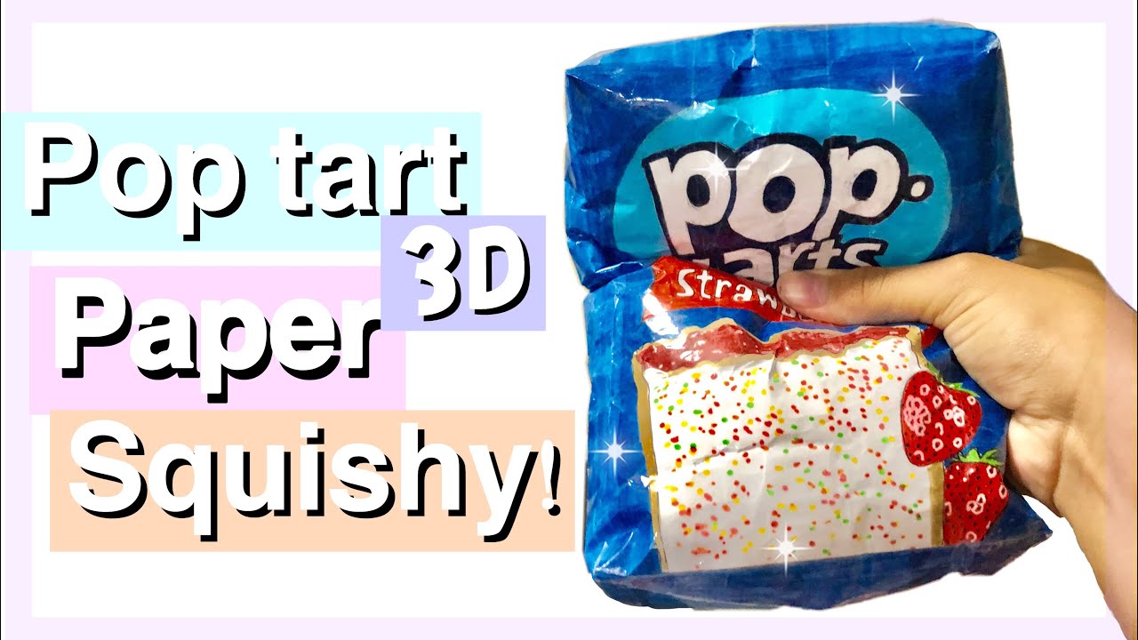 КАК СДЕЛАТЬ МЯГКИЕ 3D-ПОП-ТАРТ ИЗ БУМАГИ!