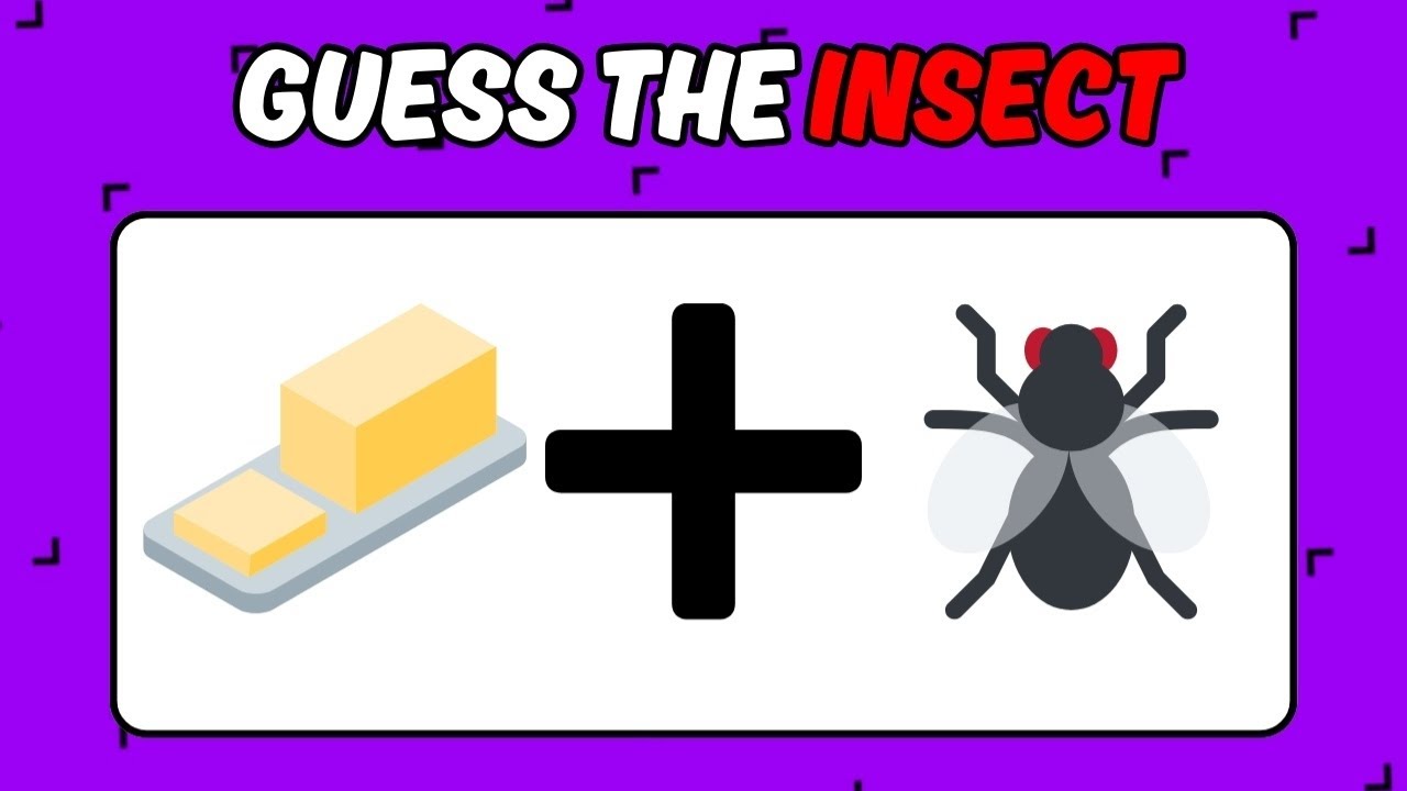 Can You Guess The Insect By Emoji - Emoji Quiz 2024