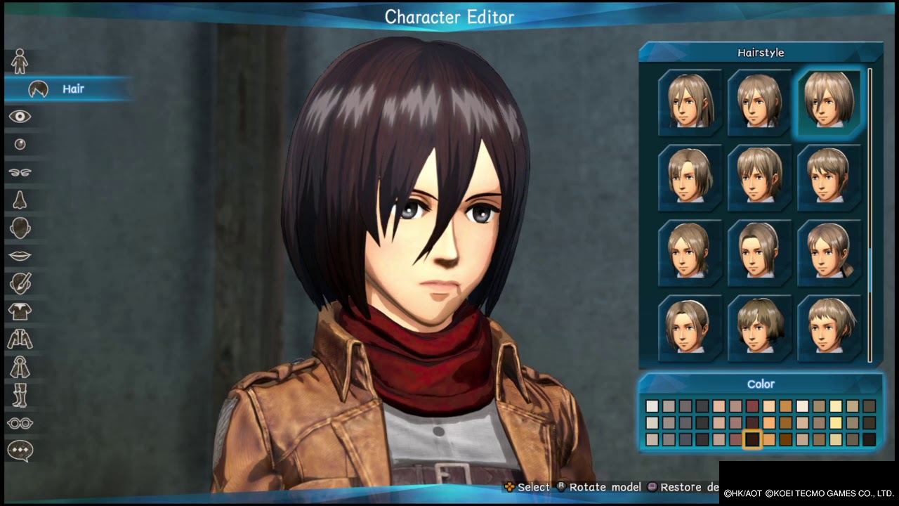 Attack On Titan 2 - How To Make Mikasa