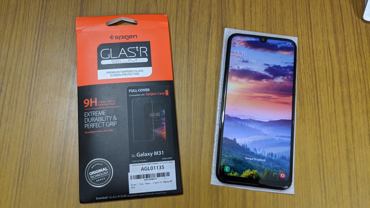Spigen Samsung Galaxy M31/F41/M21 Tempered Glass