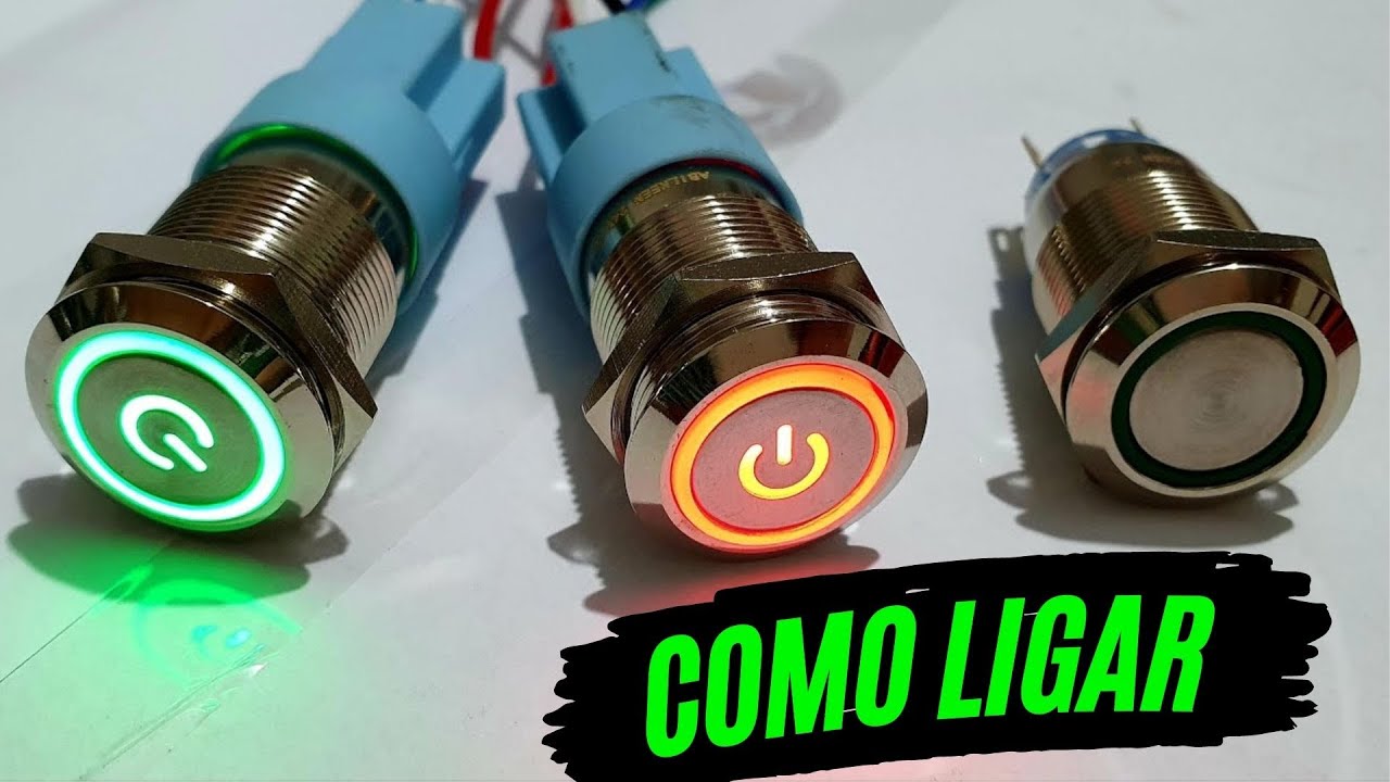 💡como ligar Botão Liga Desliga Inox tic tac de inox com led - assista ate o fim e aprenda