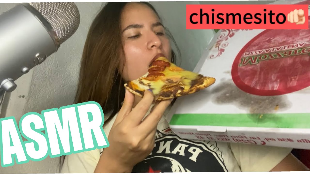 ASMR COMIENDO PIZZA 🍕Y TU AMIGA PERSONAL TE ACONSEJA 🫵🏻😏