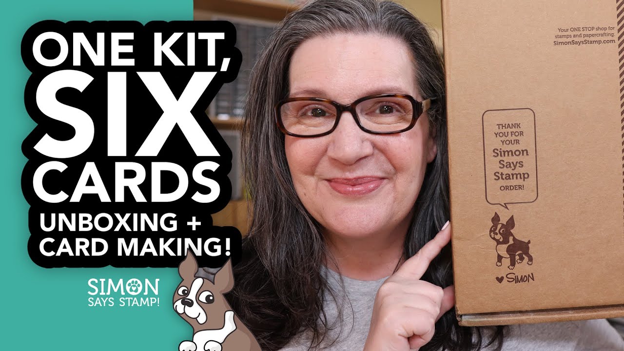 Let's unbox this card kit and make SIX cards! @Simon Says Stamp
