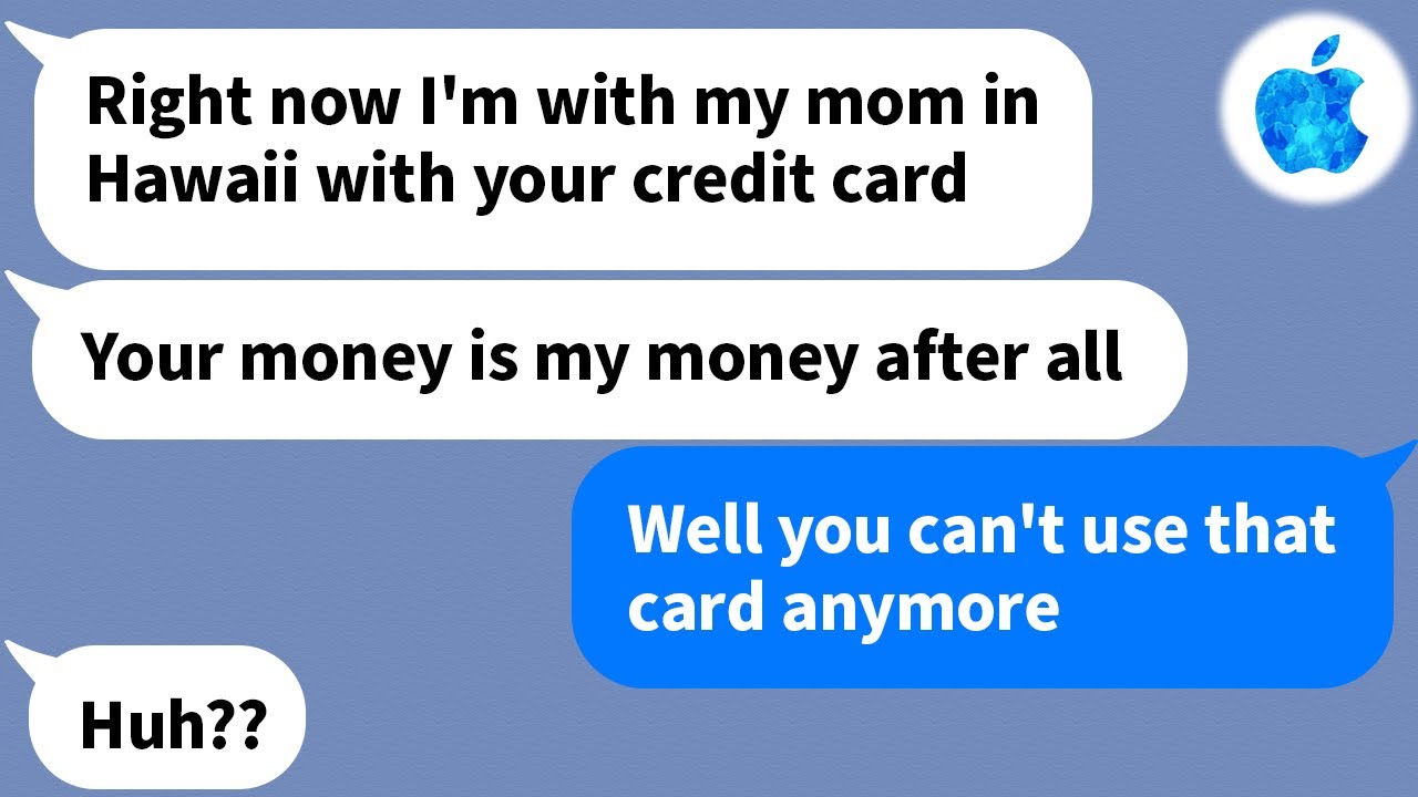 【Apple】After going to Hawaii with his mom and my credit card, I make sure to have it frozen