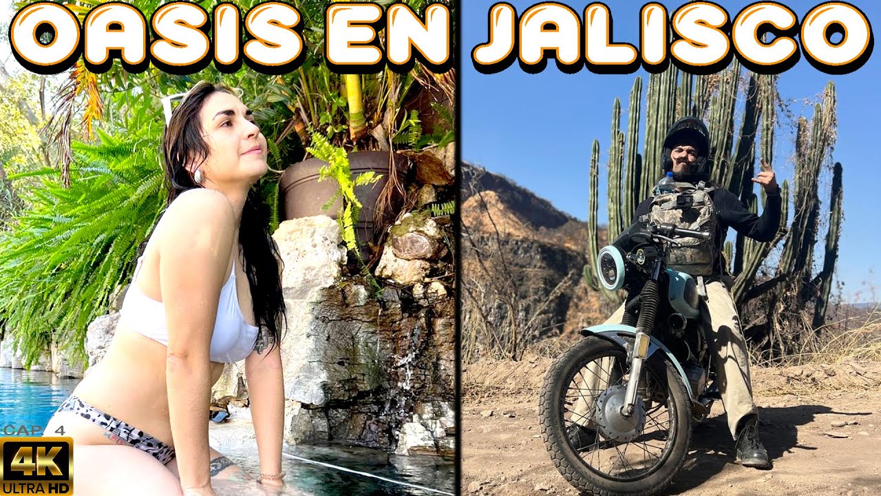 🌵AGUAS TERMALES♨️ Así es VIAJAR en ACATIC 🏍️ VIAJAR en MOTO🌵 Rancho el Venado  #Vancreando #Buslife
