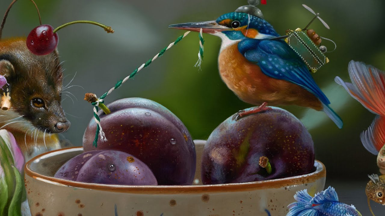 How to paint FRUIT - Realistic Style