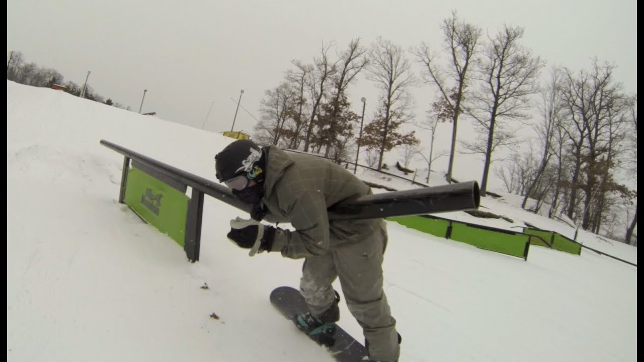 Snowboard Rail Fail