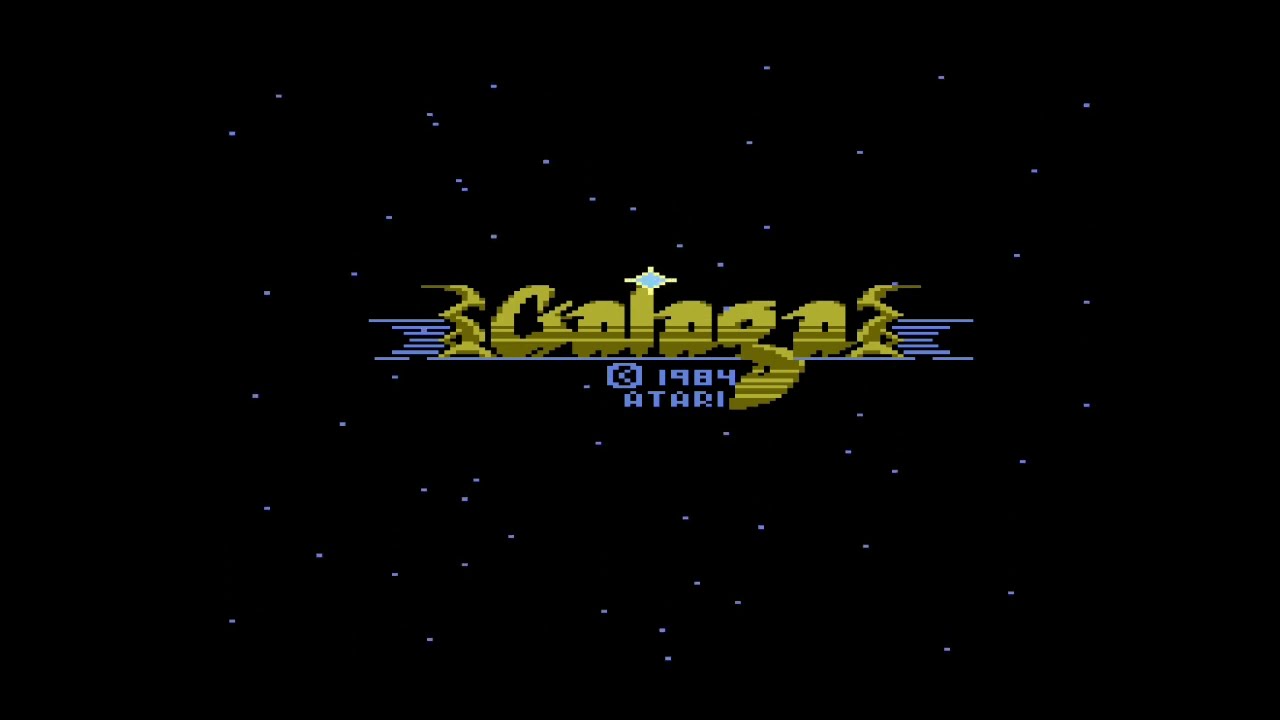 Galaga - Gameplay - 720P (4X3) - Atari 7800+ - No Commentary