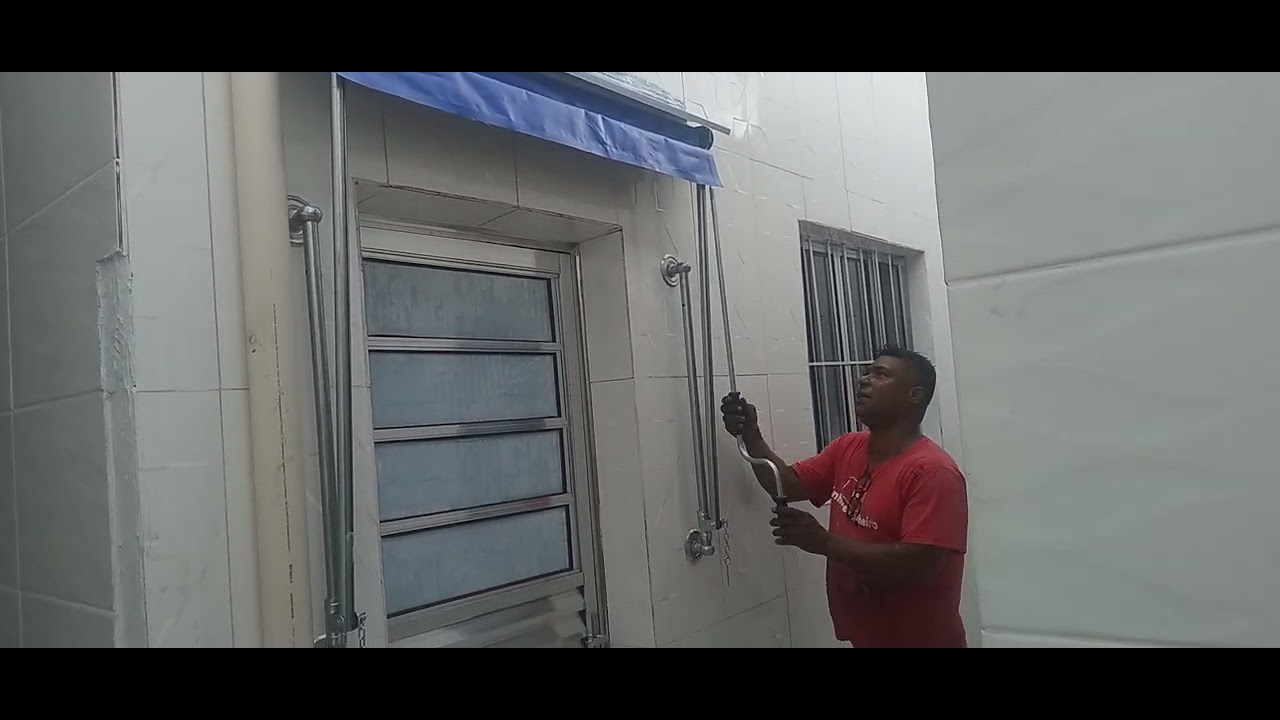 toldo retrátil para porta de entrada chama Dinho serralheiro 11953976316