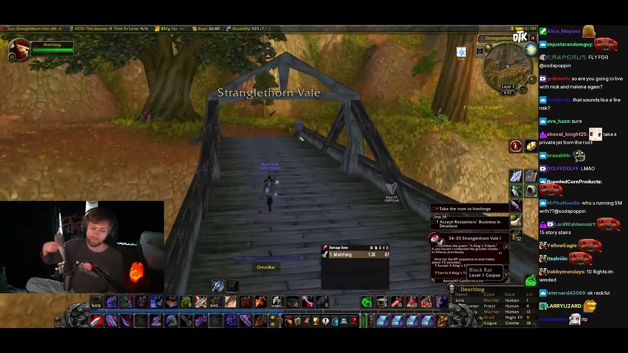 Vanilla Hardcore WoW Streamer Guild: Day 6 w/ Chat - (sodapoppin) - October 19, 2023