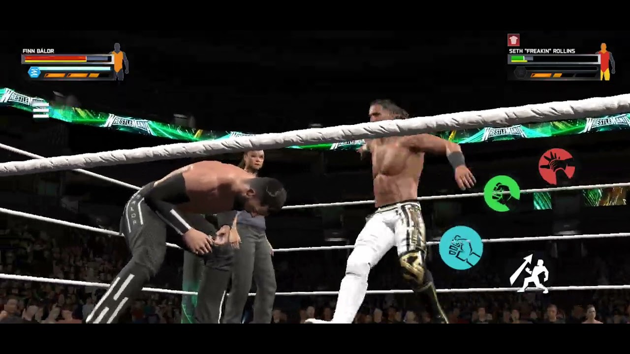Finn Bâlor vs Seth Rollins Wrestle Mania Match WWE2K25 Netflix 