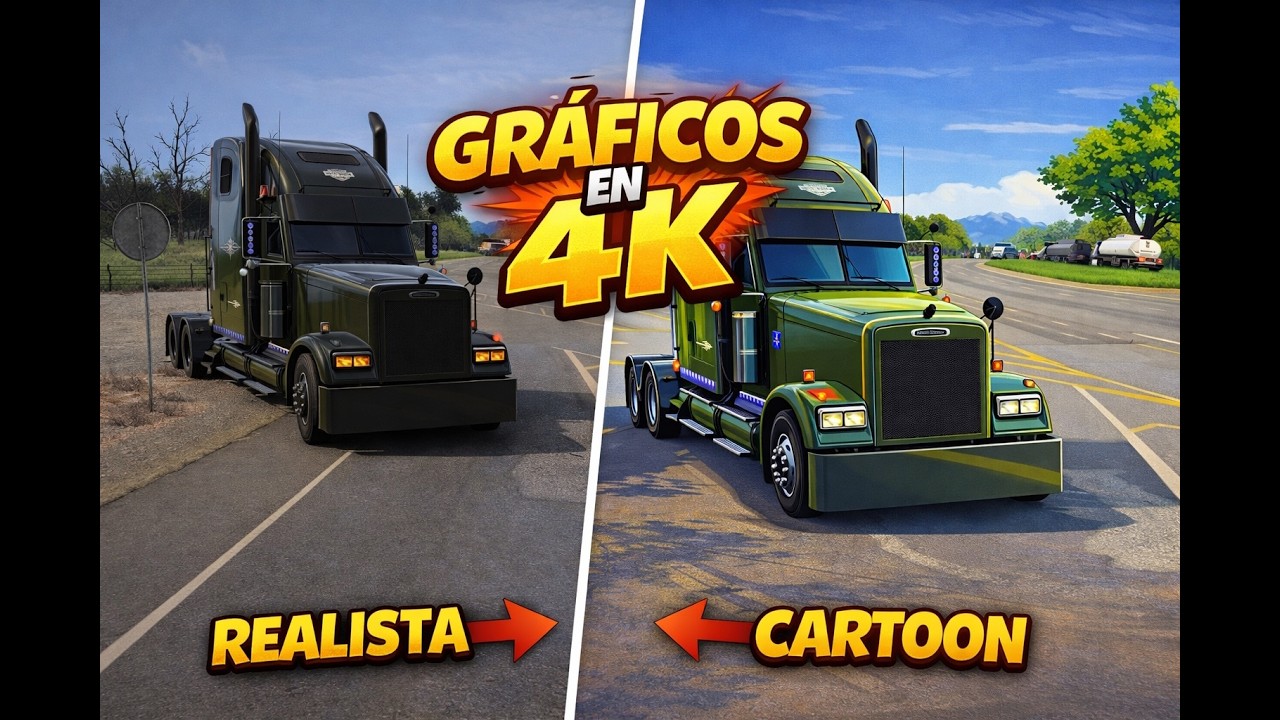 🚛 OPTIMIZACIÓN REAL PARA AMERICAN TRUCK SIMULATOR 1.58Configuración avanzada de gráfico 4K